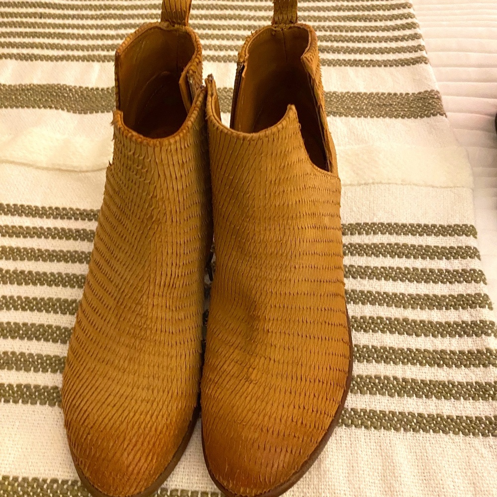 Leather booties